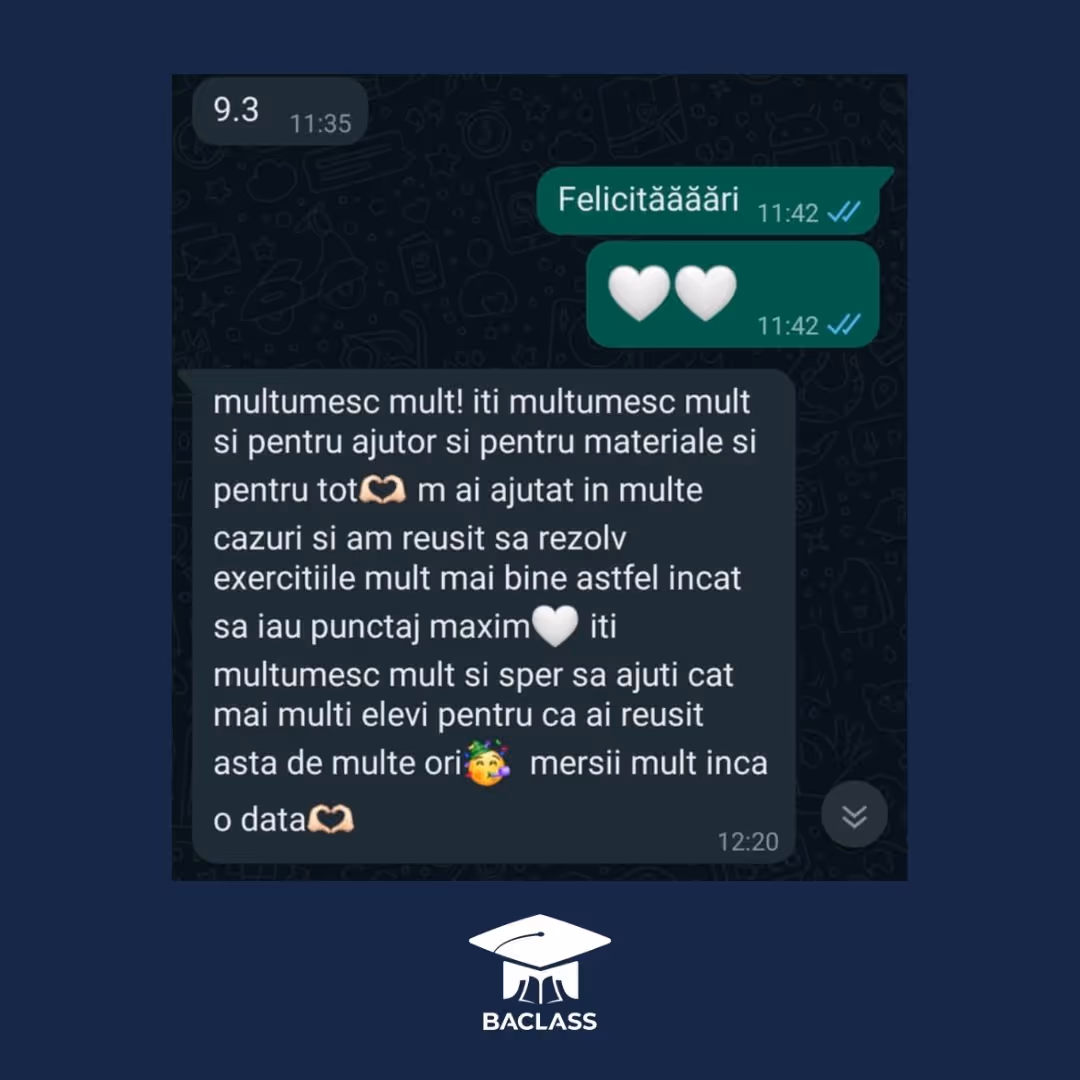 testimoniale bacalaureat