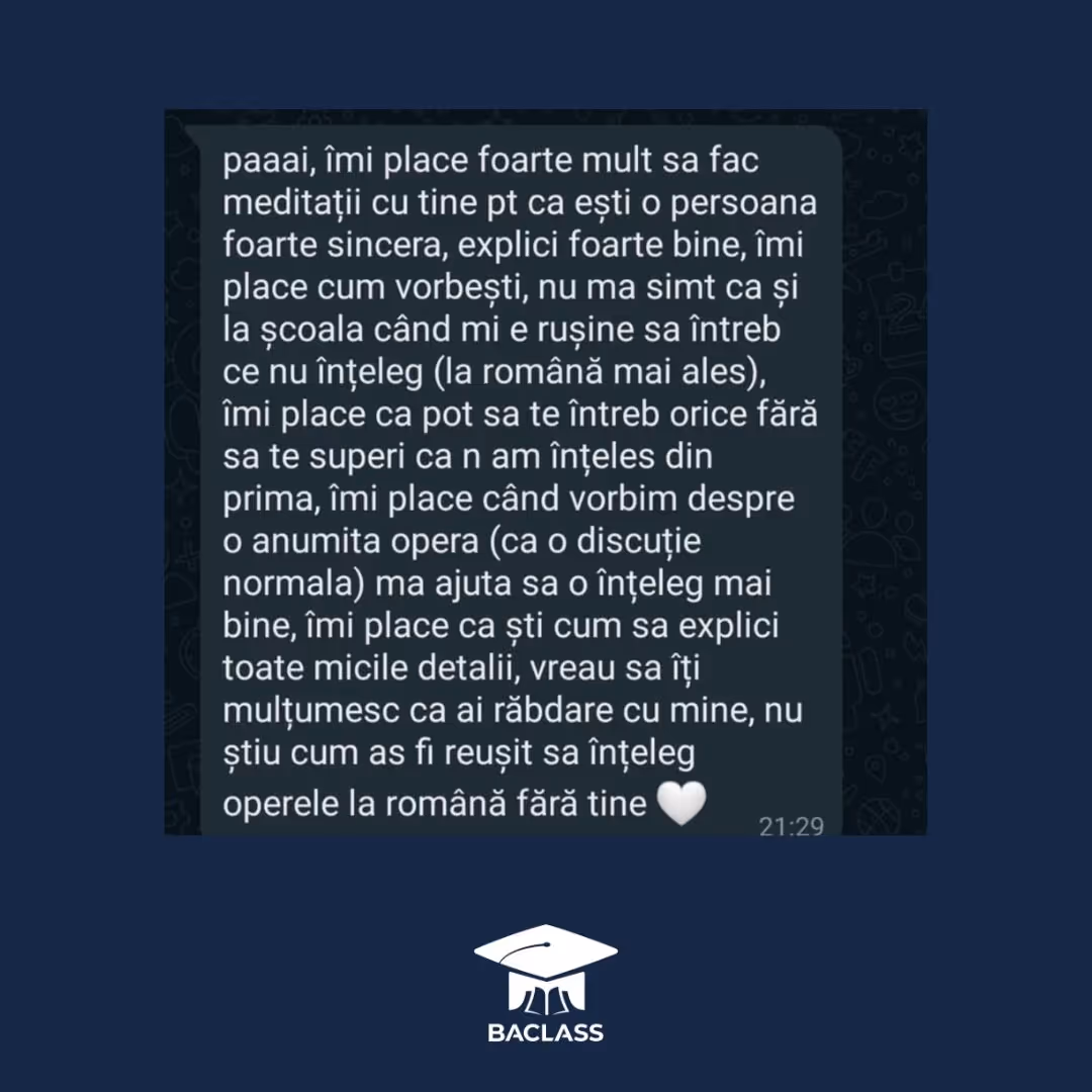 testimoniale bacalaureat