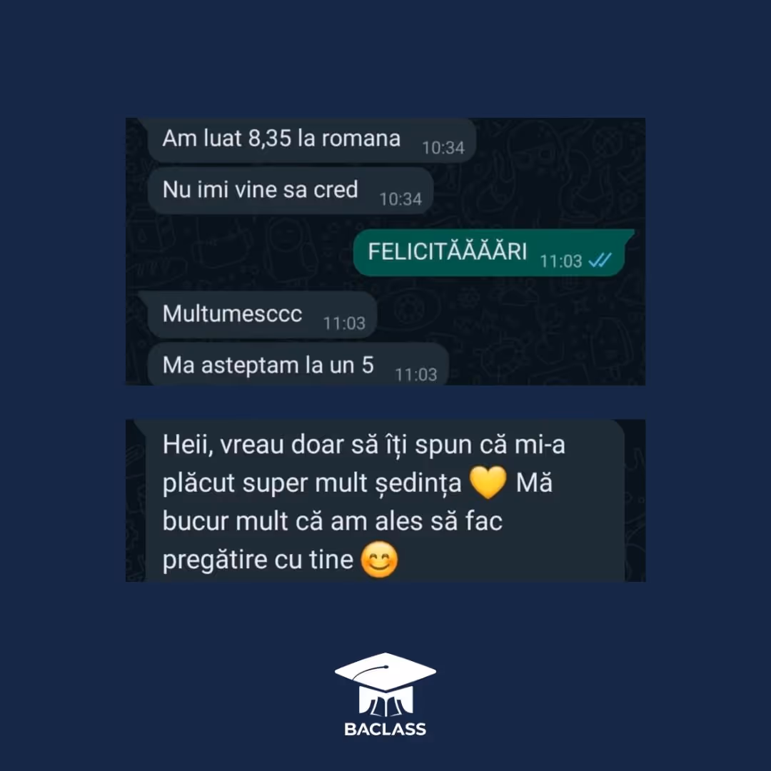 testimoniale bacalaureat