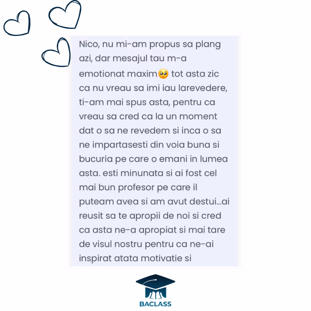 testimoniale bacalaureat