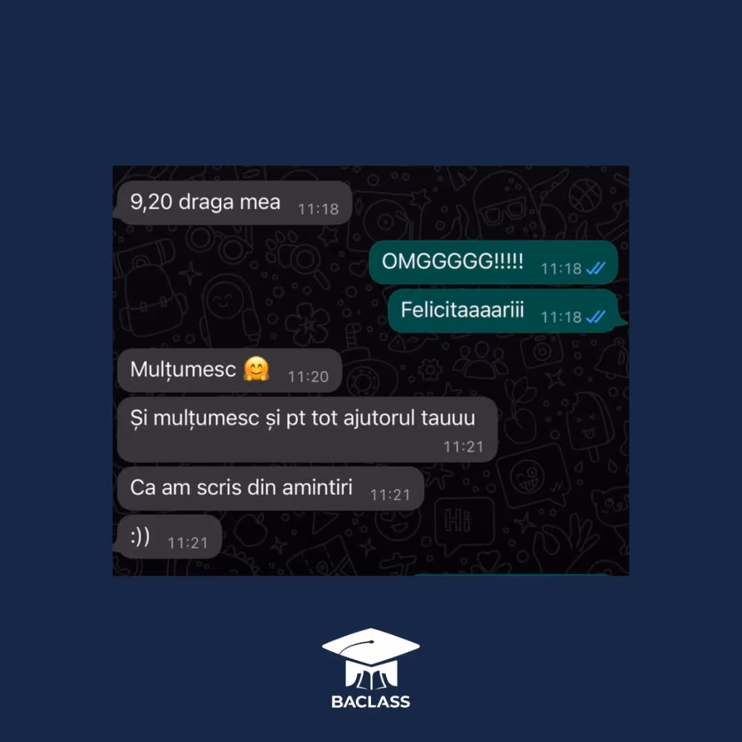 testimoniale bacalaureat