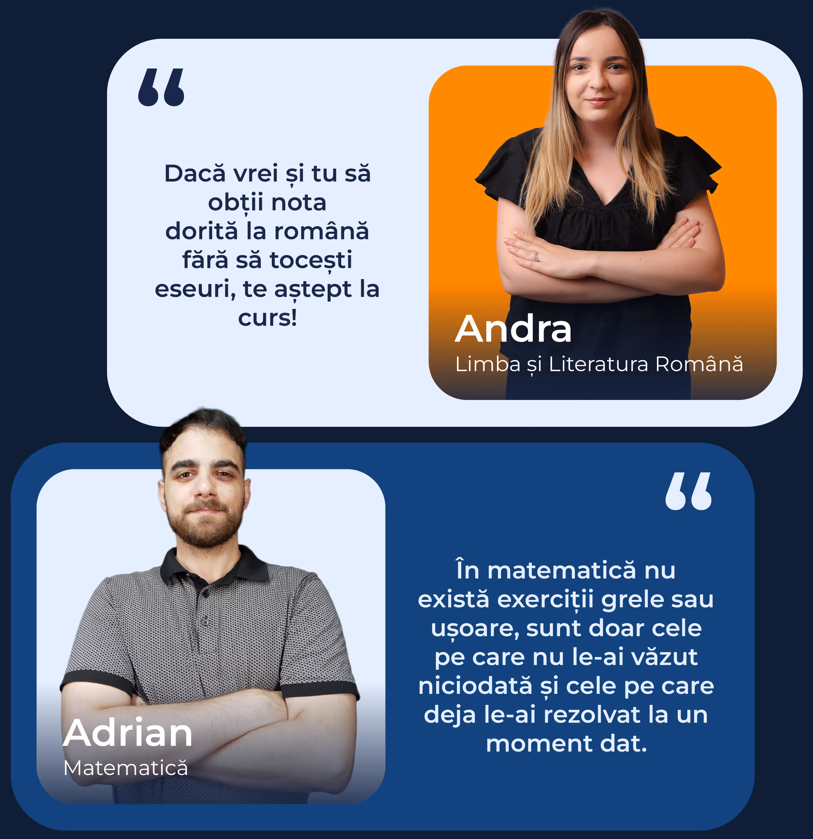 meditatii bac profesori